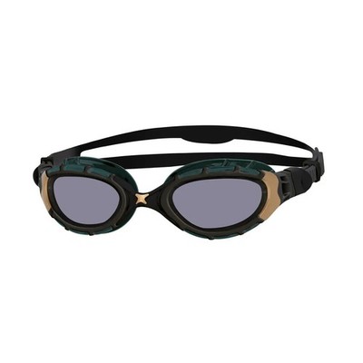 Zoggs Predator Flex Titanium Reactor Adult Googles - Black/Gold/Titanium Reactor