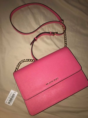 Michael Kors Daniela Large Pink Leather Crossbody Bag