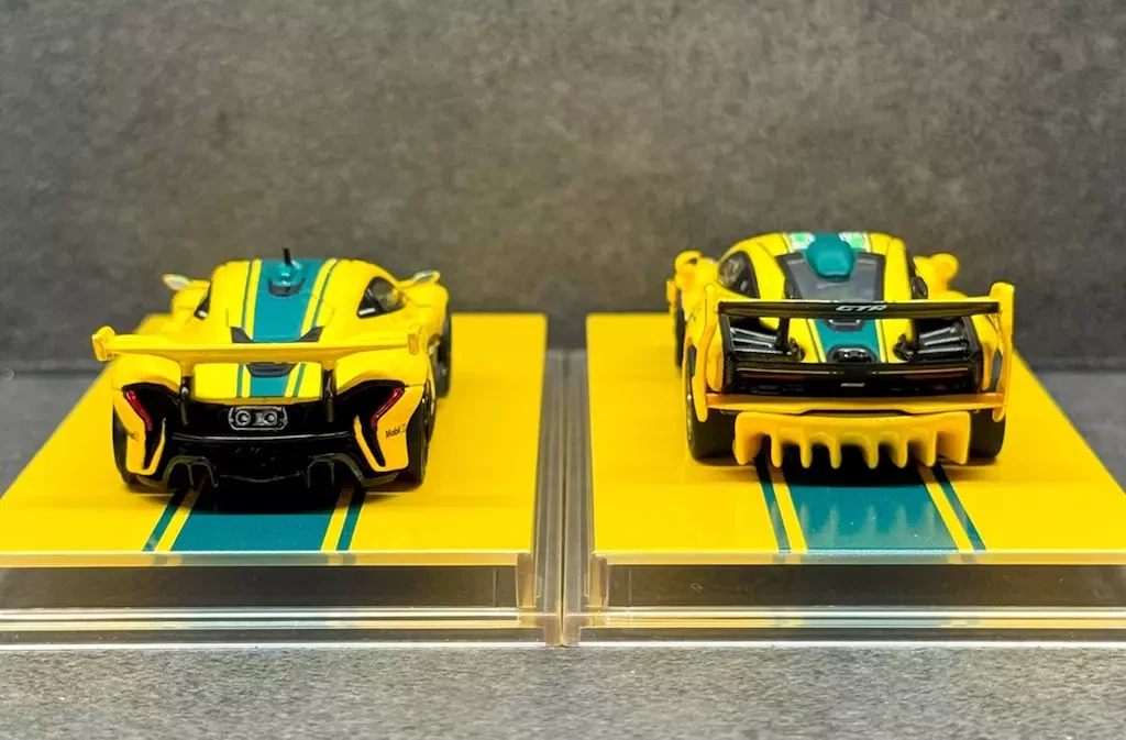 CM 1:64 HEC Set Yellow Mclaren P1 Senna GTR Sports Model