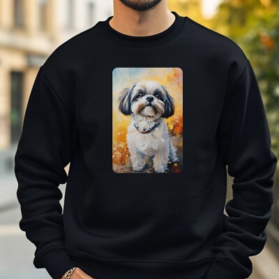 Shih Tzu Malerei Sweatshirt Kuschelig und Perfekt für jeden Anlass S bis 4XL