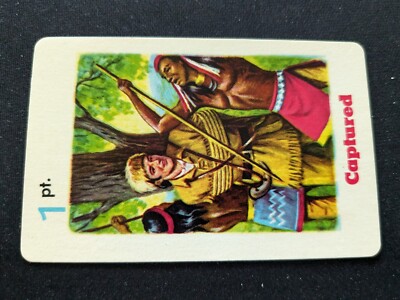 1965 Ed-U-Cards Daniel Boone Game Card  # Captured - 1pt. (EX)