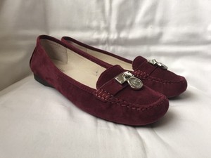 michael kors burgundy flats