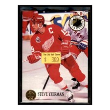 1993 Leaf Hat Trick Artists #10 Steve Yzerman Detroit Red Wings Hockey Card