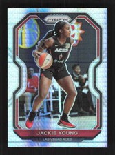 Jackie Young 2021 Panini Prizm WNBA Prizms Hyper Las Vegas Aces #47