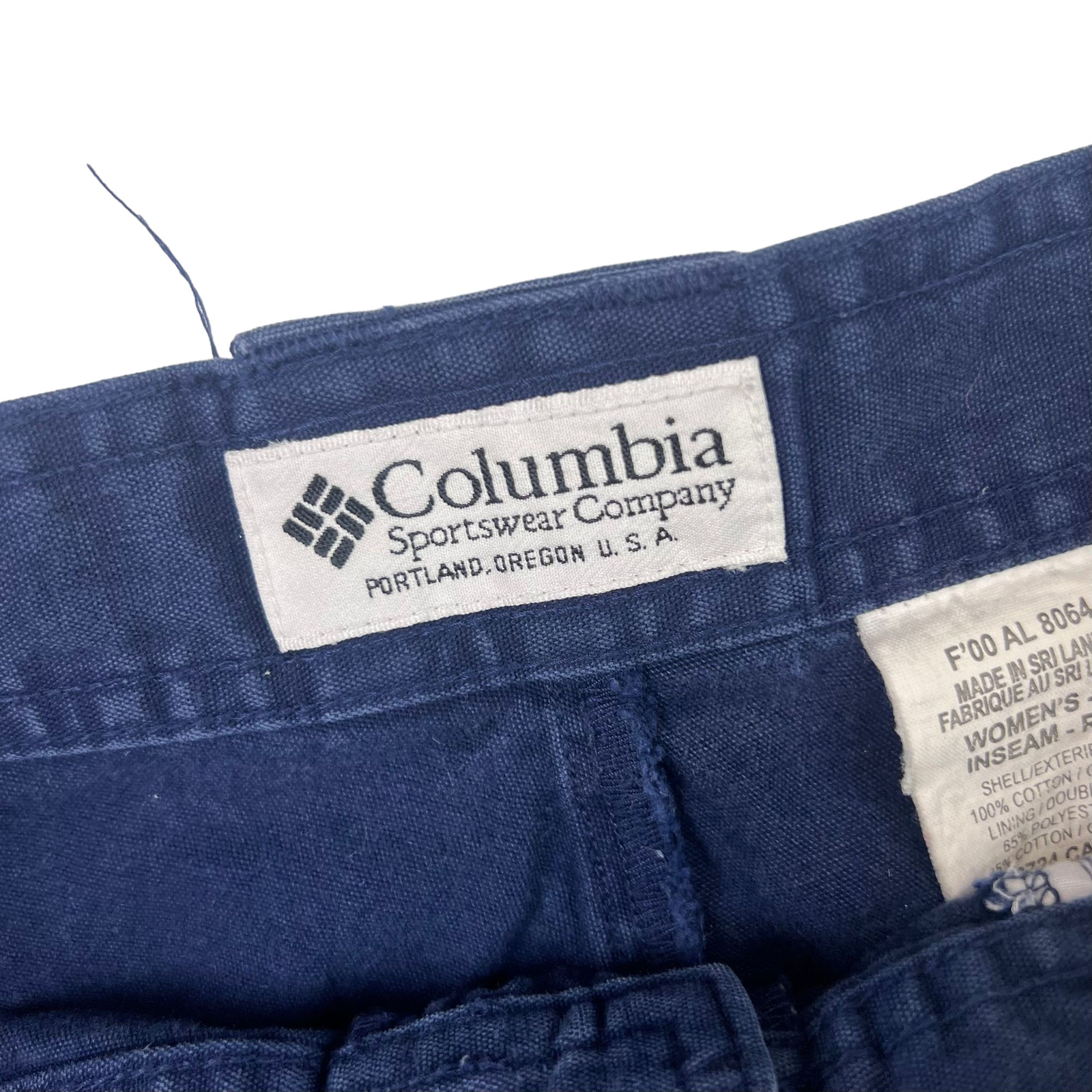 Columbia Cargo Navy Blue Trousers Casual Cotton Size 30 image 5