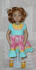 Monique KAYLA Doll Wig SIZE 7/8 LT GINGER School Style Side Part Wispy Bangs NWT