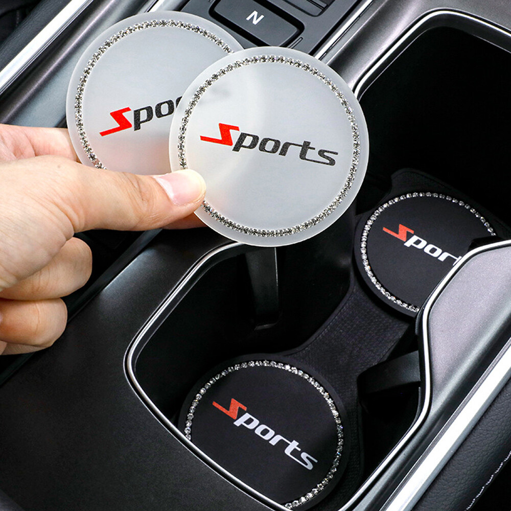 2pcs Non-Slip Car Cup Holder Inserts Universal Auto Coaster Accessories