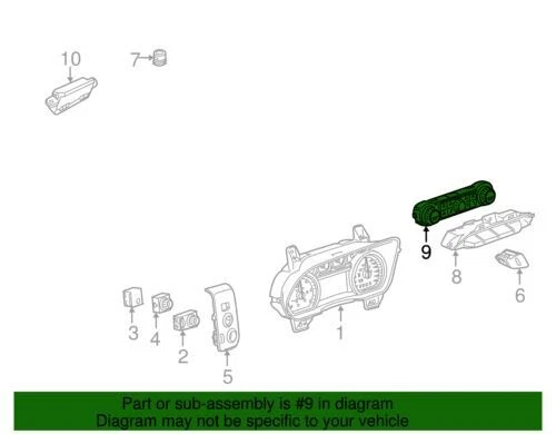 Conjunto de panel de control de calefacción y aire acondicionado Chevrolet GMC 2014-2022 NUEVO FABRICANTE DE EQUIPOS ORIGINALES 84199202 Foto 3 de 3