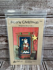 Vintage POWDER MILL UNCUT Pattern BEARLY CHRISTMAS Wall Hanging Decor 2046 NEW