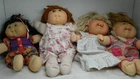 Cabbage Patch Doll Lot of 4 3)1995 PA-60 1) No tag 3)Yarn Hair 1) Synthetic Hair