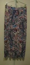 Tommy Bahama Skirt Maxi Long Elastic Waistband With Drawstring Tassel Size M