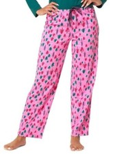 HUE Womens Holiday Classic Pajama Pants Shocking Pink Pick Size