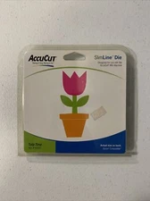 Brand New AccuCut SlimLine Die “Tulip Time” #40055 Sealed