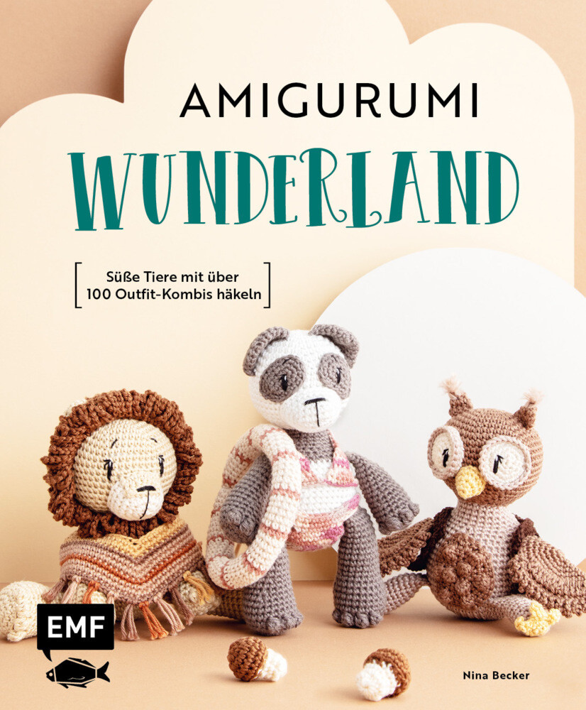 Thumbnail - Amigurumi-wunderland | 15 Süße Häkeltiere Mit Über 100 Outfit-kombis