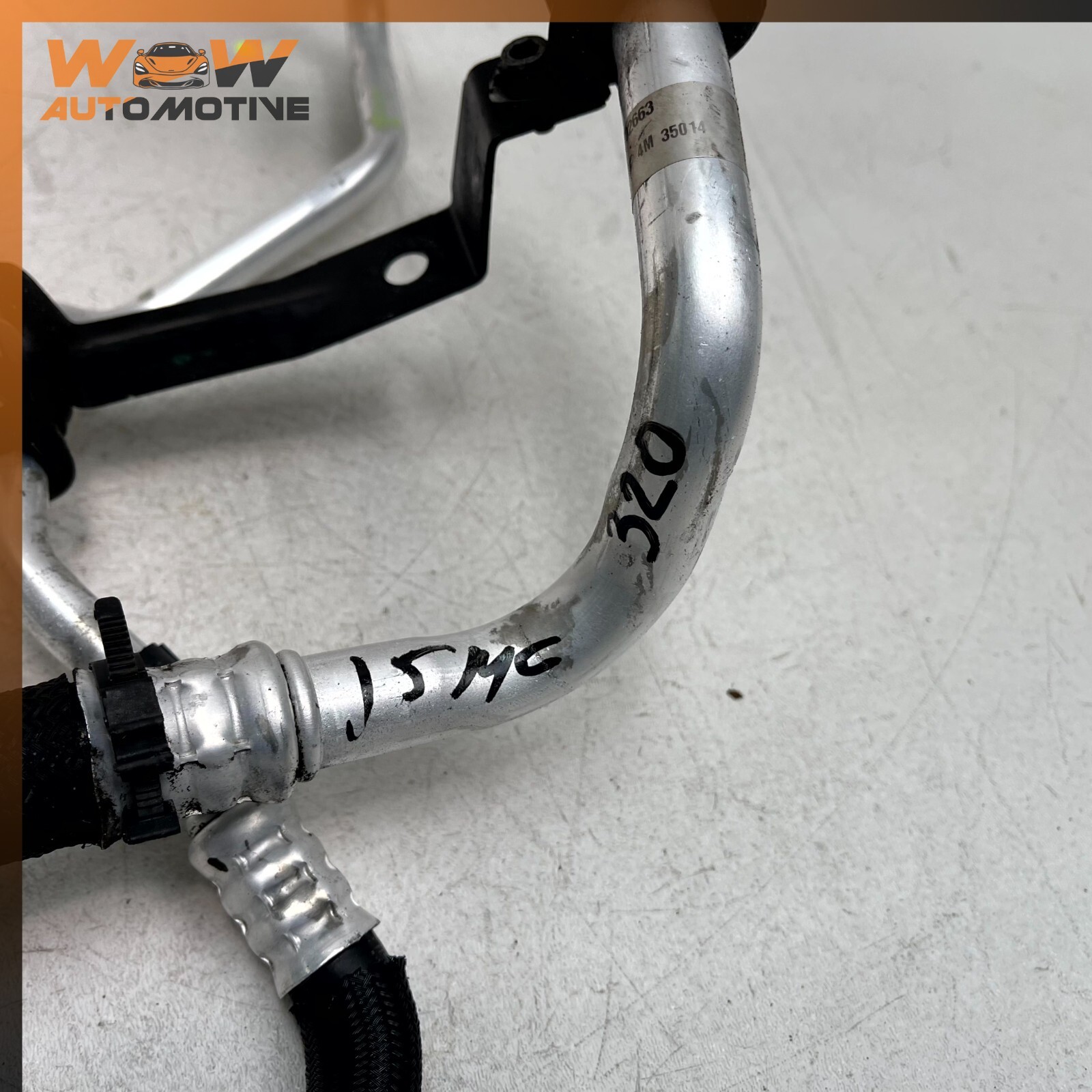 14-17 MASERATI GHIBLI AC AIR COMPRESSOR CONDITIONER PIPE HOSE LINE 2 ITEM OEM