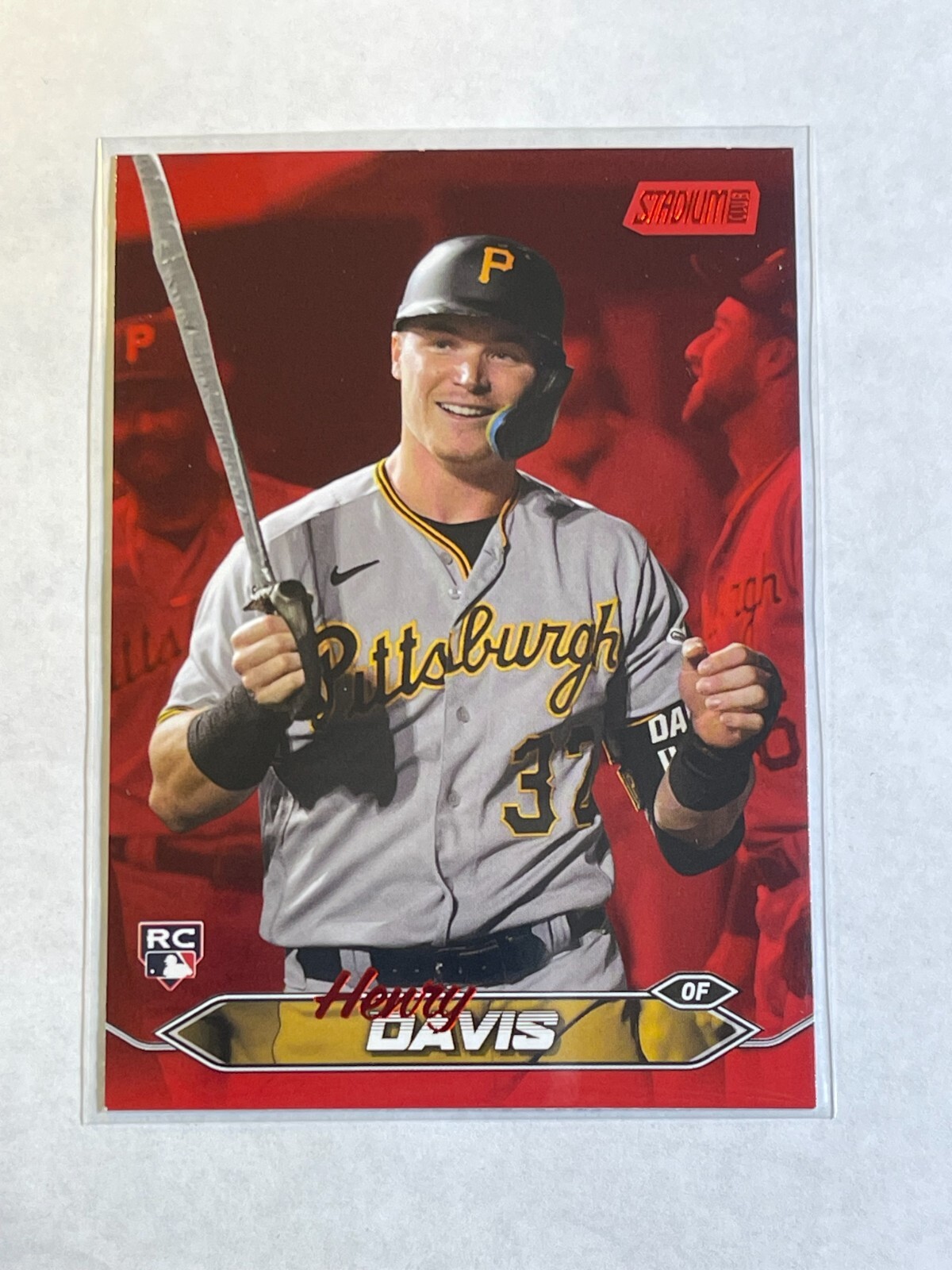 2024 Topps Stadium Club - Red Foil #207 Henry Davis (RC) Rookie Card