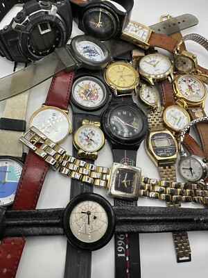 20 Watch Untested Vintage Watch Lot Project Men's Women's Diy