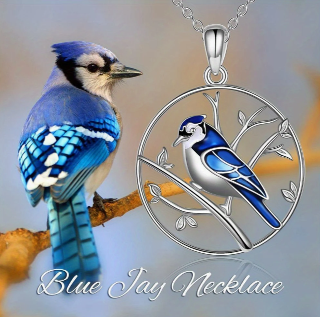 blue jay necklace bird Summer spring fashion jewelry NEW FAST Free Shipping