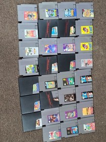 NES Console Bundle With 8 Controllers, NES Advantage, 4 Way, And 30 Games