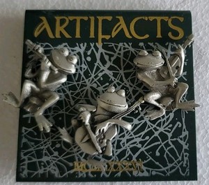 Set of Three (3) Artifacts Brand Frog Pins ~ Gold ~ Copper ~ Silver Colored ~NEW