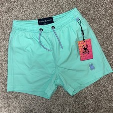 Psycho Bunny Kids Swim Trunks Beach Glass Size 4/XXS Malta Hydrochromic Lined