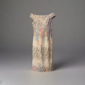 Adrianna Papell OffShoulder Formal Pastel Matelasse Floral Gown Dress 16 also 14