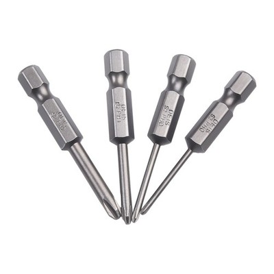 4x Hex Shank 50mm Cross Screwdriver Bit Electric Driver Tool PH00 PH1 PH2 New