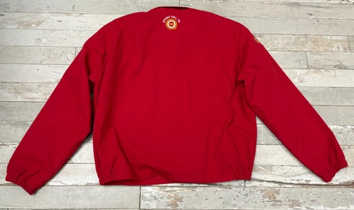 VTG 90s Saturn Auto UAW 3 Million & Counting Prime Union Jacket Red Sz L Bomber image 3