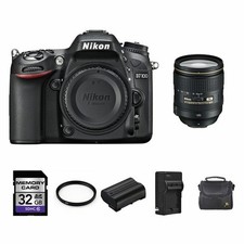 Nikon D7100 DSLR Camera w/24-120mm Lens  2 Batteries, 32GB  More