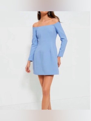 NWT TUCKERNUCK Off-Shoulder Cornflower Dress - Size 4 | eBay
