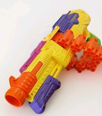 Buzz Bee Tetrashot Dart Blaster Lot Duel Shot Sling Shot Nerf Gun