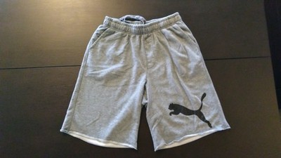Puma Men's Medium Gray Athletic Sweat Shorts w/Drawstring and Pockets