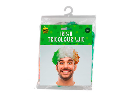 St Patrick's Day grüne irische dreifarbige Afro Perücke Party Kostüm Zubehör
