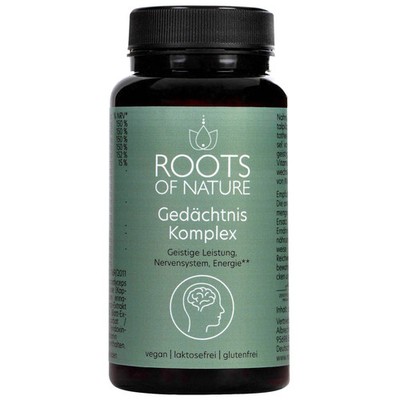 ROOTS OF NATURE Gedächtnis Komplex Vitalpilz-Komplex Kapseln (60 Stk.)    Cor...
