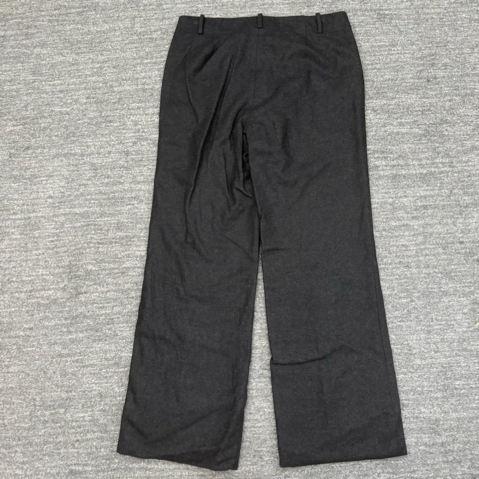 Vintage Lauren Ralph Lauren Pants Women 6 Gray Wool Angora Wide Leg Career Lined - Image 2 of 4