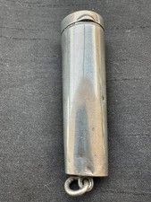 Vintage 9ct Gold & Amber Cheroot Holder In Silver Case Hallmarked Chester 1906