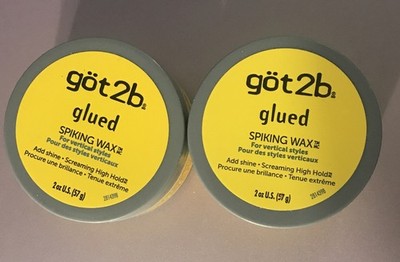 got2b Glued Spiking Hair Wax For Vertical Styles 2oz Lot Of 2
