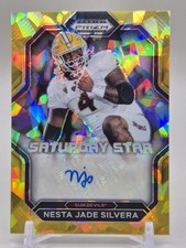 2023 Prizm Football Draft Picks Nesta Jade Silvera Gold Ice Auto