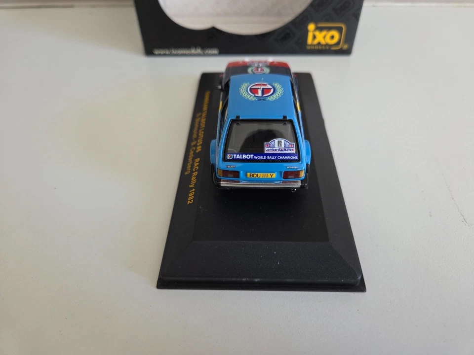 IXO 1/43 Lotus Talbot Sunbeam Blomqvist/Cederberg - RAC Rally 1982 - RAC091 - Immagine 4 di 4