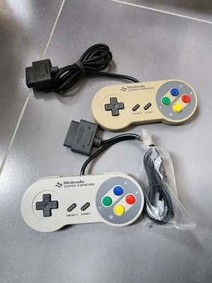 Lot 2 manettes officielles snes Nintendo super famicom N2 - Photo 1/4