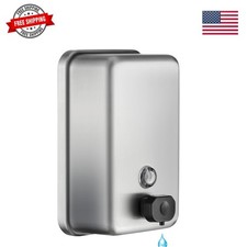 Commercial Wall Mount Soap Dispenser - Stainless Steel Bathroom Hand Soap 38....