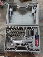 Vintage Sears Craftsman 75pc Metric Sae Socket Set 33675 Made In Usa Complete