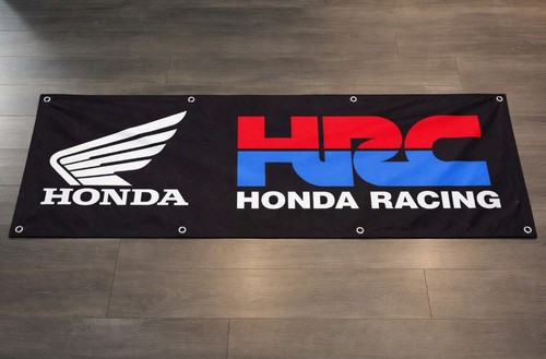 HONDA RACING Banner Flag 2x8ft Garage Wall Art & Outdoor workshop ✅ Best ✅ HRC