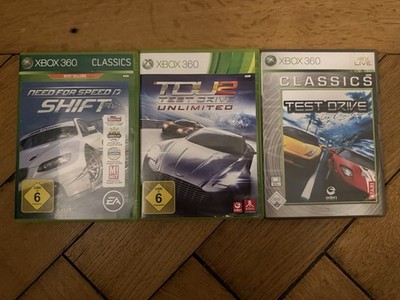 Test Drive Unlimited, Test Drive Unlimited 2, Need for Speed Shift Xbox 360