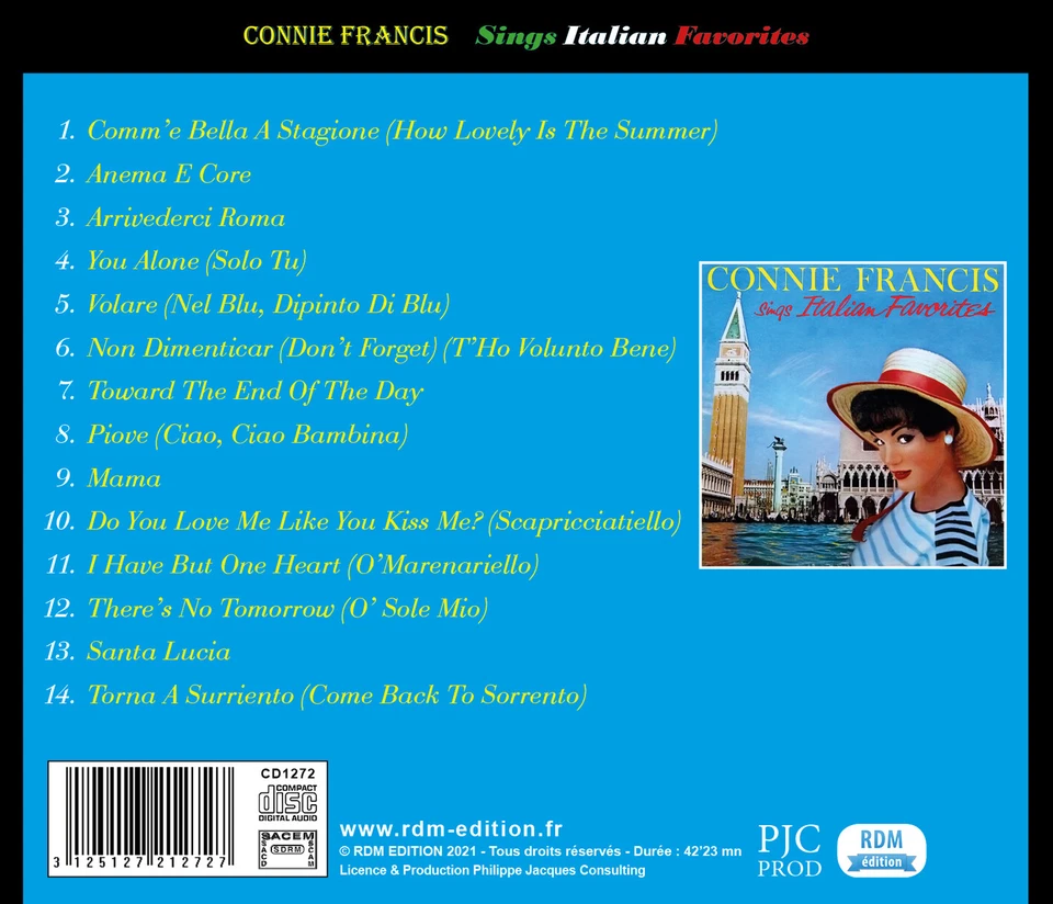 CD Connie Francis Sings Italian Favorites - Photo 2/2
