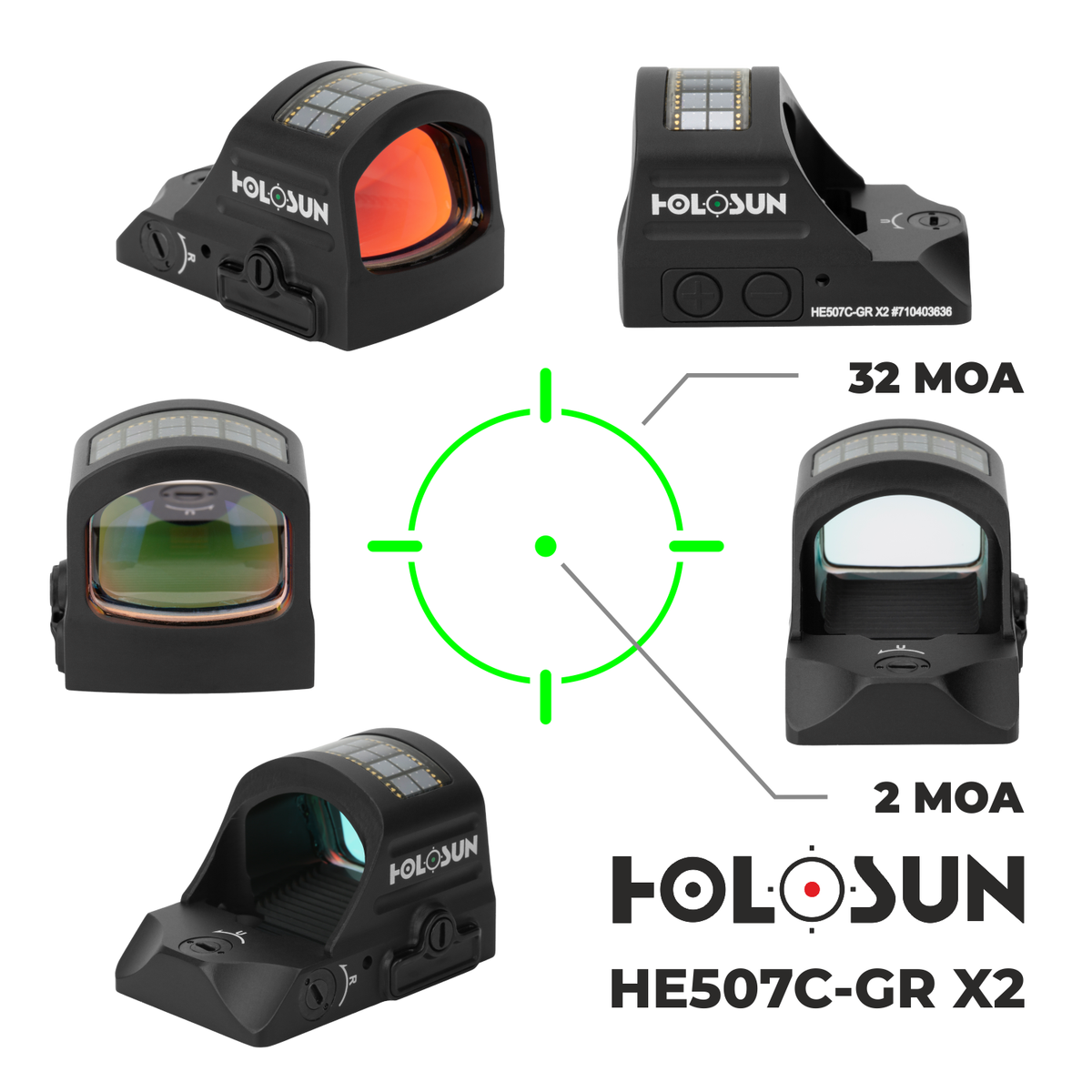 Holosun Elite Green Dot Sight HE507C-GR X2 810047071280| eBay Holosun Elite Green Dot Sight HE507C-GR X2 810047071280| eBay