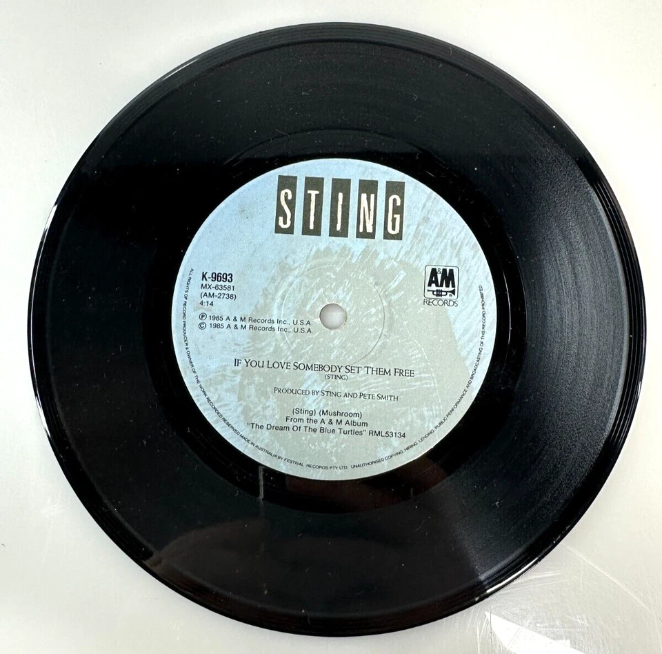 Sting – If You Love Somebody Set Them Free - Vinyl, 7", 45 RPM, Single 1985 ROCK - Image 2 of 2