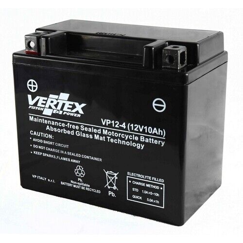 Batterie Vertex VP12-4 pour Triton Baja 400 Supermoto 10-16 - Photo 1/1