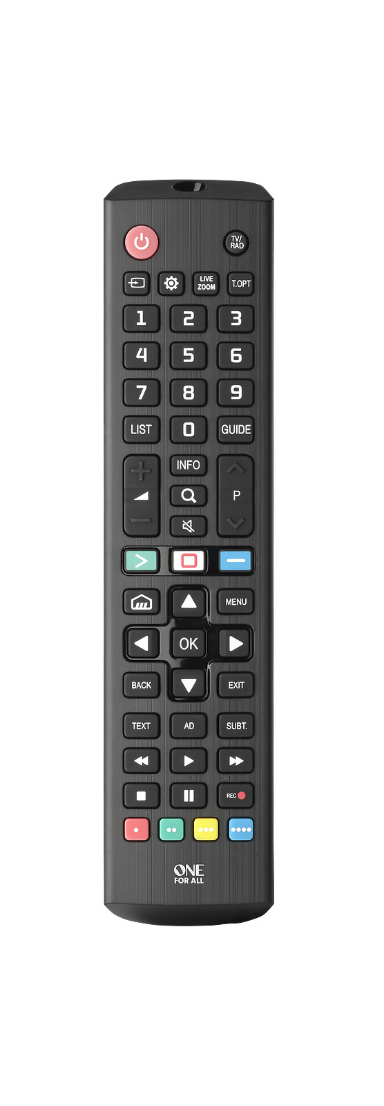 Thumbnail - One For All Tv Replacement Remotes Urc4911 Fernbedienungen Schwarz
