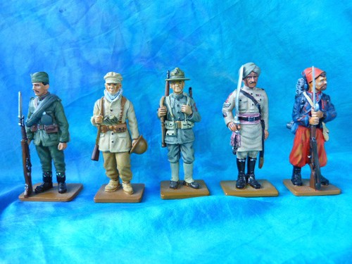 Lot De 5 Soldats En Plomb Del Prado – Très Bon état – Collection